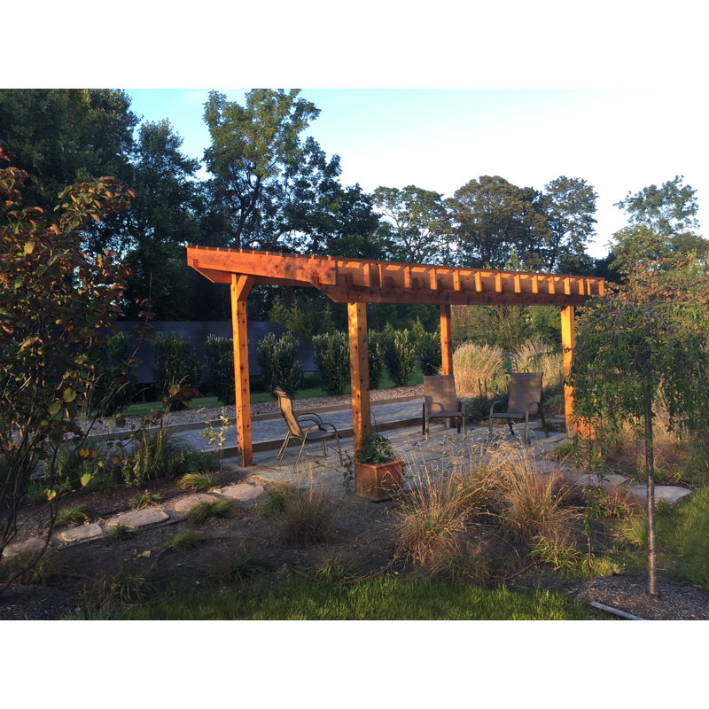 Garden Arc Harrison 12 Ft. W x 12 Ft. D Douglas Fir Pergola | Wayfair